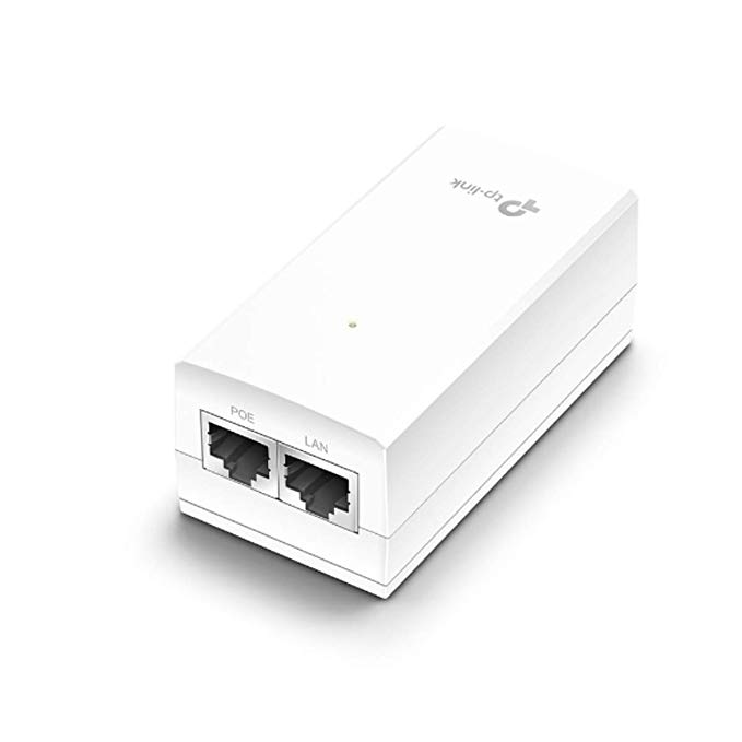 TP-Link 24V Passive POE Injector Adapter | Supply Power & Data to Poe Devices from Ethernet Device | Supports Fast Gigabit Speed - 12W Power Over Ethernet (TL-POE2412G)