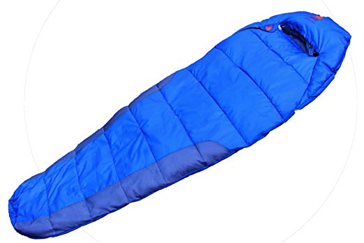 Trajectory Bonfire Sleeping Bag in Royal Blue (with wallet and phone pocket) perfect for camping trips , travelling, trekking, sleepovers