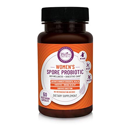 Nature's Instincts Women's Spore Probiotic with Live Strains Vegetarian Capsules, 60 Count