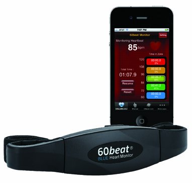 60beat BLUE Heart Rate Monitor for iPhone and most Androids