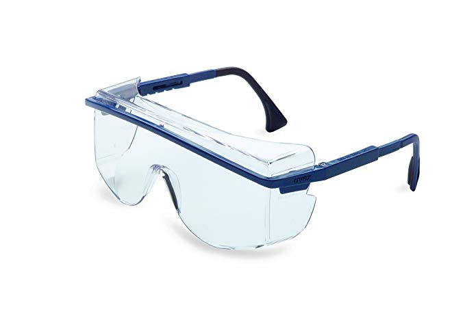 Uvex S2500C Astrospec OTG 3001 Safety Eyewear, Black Frame, Clear UV Extreme Anti-Fog Lens