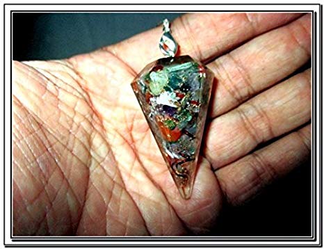 Thick Orgone Pendulum 1 Healing 2" Crystal Chakra Chain Natural Piezoelectric Cleansing