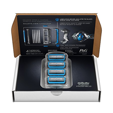 Gillette Fusion ProShield Chill Men's Razor Blade Refills, 4 Count, Mens Razors / Blades