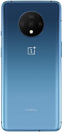 OnePlus 7T HD1900 128GB, 8GB, Dual Sim, 6.55 inch, 48MP Main Lens, Triple Lens Camera, GSM Unlocked International Model, No Warranty (Glacier Blue)
