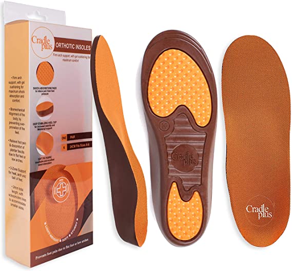 Plantar Fasciitis Shoe Inserts for Women | Arch Support Insoles | 28cm - Size K1 (9-12) US | Trim to Fit I Kids Orthotic Insoles with Cushion for Flat Feet or High Arch | Relieve Heel and Foot Pain