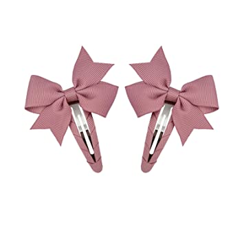 Ruyaa 40pcs Small Pinwheel Hair Bow Snap Clip Fully Wapped for Baby Girl Toddler Hair Accessories Barrettes Pigtail Pairs Assorted Solid Color Little Girls Christmas Gifts