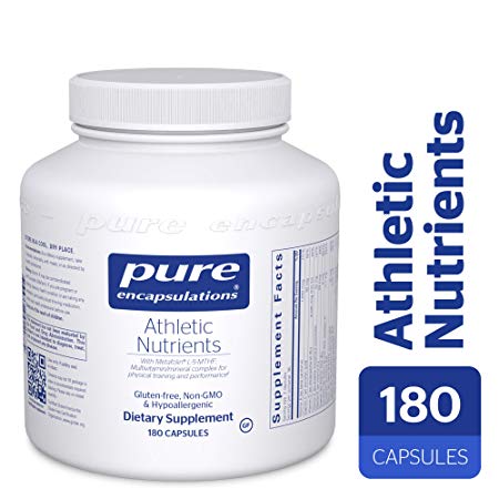 Pure Encapsulations - Athletic Nutrients - Multivitamin/Mineral Complex for Exercise Performance and Training* - 180 Capsules