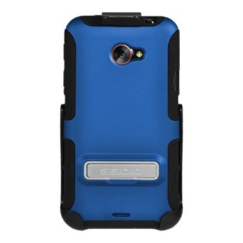 Seidio BD2-HK3HTJETK-RB DILEX Case with Metal Kickstand and Holster Combo for use with HTC EVO 4G LTE - Royal Blue