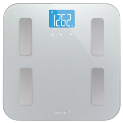 Balance High Accuracy Body Fat Scale with Easy-to-Read Backlit LCD and 5-Year Warranty