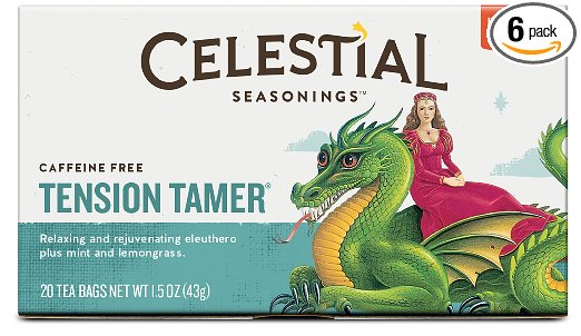 Celestial Seasonings Tension Tamer Herbal Tea 20 Count Pack of 6