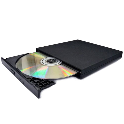 AGPtEK Slim USB 20 External Slim USB 20 CD-ROM Drive for all Laptop notebook