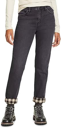 Eddie Bauer Women's Boyfriend Flannel-Lined Jeans