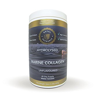 Pure Marine Collagen Hydrolysate | 100% Natural | Unflavoured Marine Gelatin Powder | Improves Joints, Bones, Tendons, Muscles, Cartilage, Ligaments | Supports Flexible Skin, Hair, and Nails | Maintains Healthy Gums, Teeth, Eyes and Blood Vessels | Superior Quality Assured | NO Digestive Enzymes Added | NO Artificials Added | Highly Absorbable | 45 Day Supply | More Bioavailable Than Bovine | Used by Athletes, Sportspeople, High Performers.
