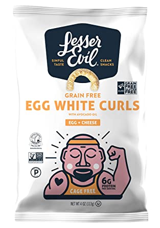 LesserEvil, Egg White Curls, Egg   Cheese, 4 Ounce