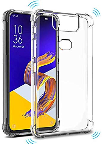 iKuboo Anti-Slip Shockproof Soft TPU Case for Asus Zenfone 6 ZS630KL, Bumper Protective Case with Reinforced Corners for Zenfone 6 ZS630KL