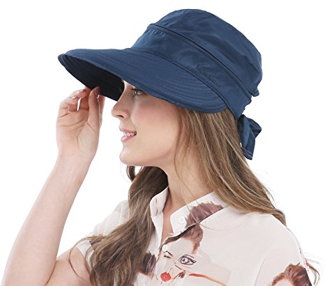 Wide Large Brim Sun Hat Summer UV Protection Thin Hat 2 in 1 Beach Sun Hat