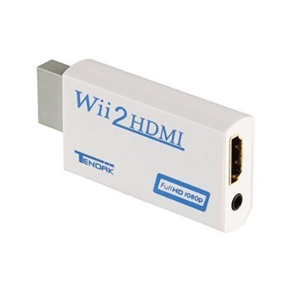 Tendak Wii to HDMI Converter Output Video Audio Adapter - Supports All Wii Display Modes to 720P  1080P HDTV and Monitor