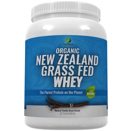 Organic New Zealand Grass Fed Whey Protein (20g) PLUS 17 Essential Vitamins, 8 Bill. Probiotics, and Digestive Enzymes
