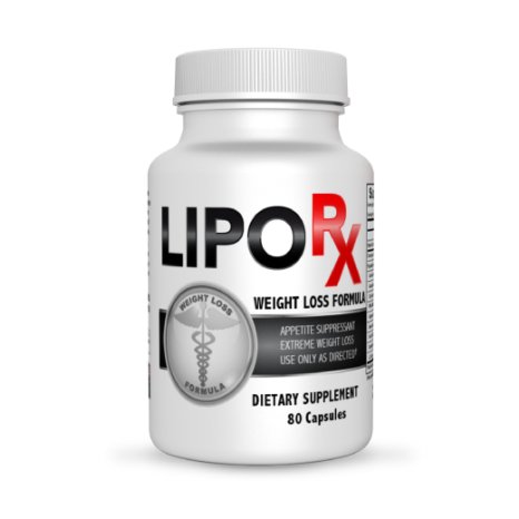 Lipo Rx- Diet Pills for Extreme Weight Reduction- Fat Burner and Thermogenic Weight Loss Supplement- 80 Count Bottle