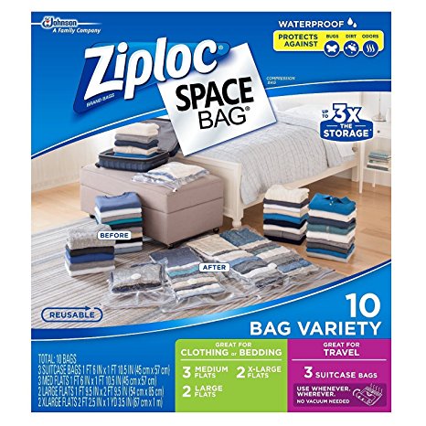 Ziploc space bags (10-bag set)