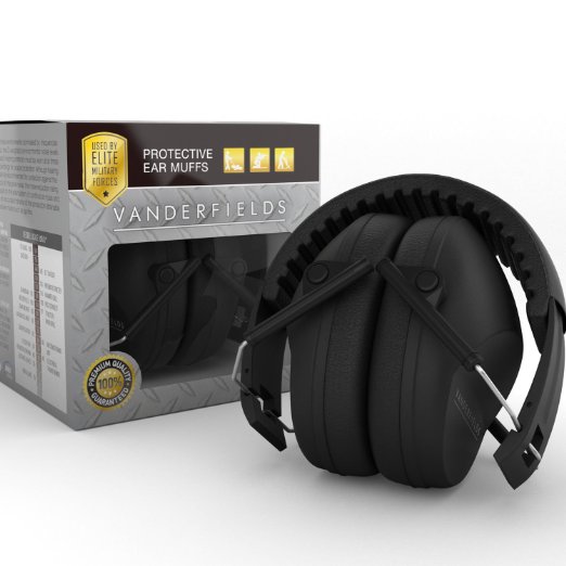 Premium Ear Protection Muffs for Shooting Range Hunting - Safety Hearing Earmuffs - Sound Blocking Protectors - Foldable Noise Cancelling Headphones - Kids & Adults - Used by Elite Military Forces!