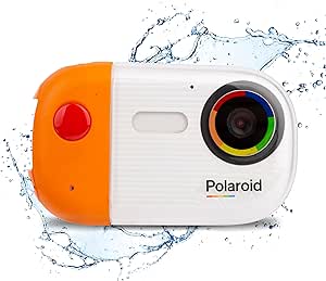 Polaroid Underwater Camera 18mp 4K UHD, Polaroid Waterproof Camera for Snorkeling and Diving with LCD Display, USB Rechargeable Digital Polaroid Camera for Videos and Photos