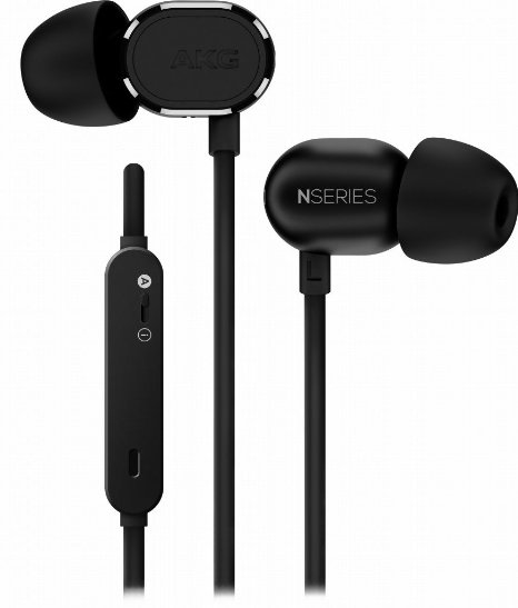AKG N20U Canal Earphones Android/iOS Switchable Remote Mic Black