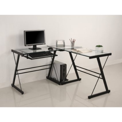 Walker Edison 3-Piece Contemporary Desk Multi