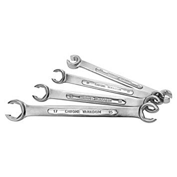 Powerbuilt 640186 Metric Flare Nut Wrench Set, 4-Piece