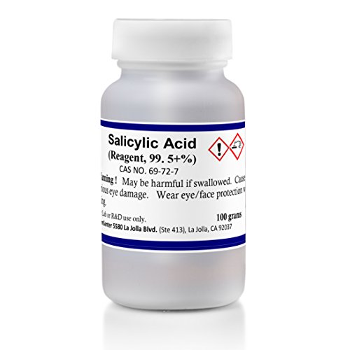Salicylic Acid, High Purity, 99.5min.%, 100 grams