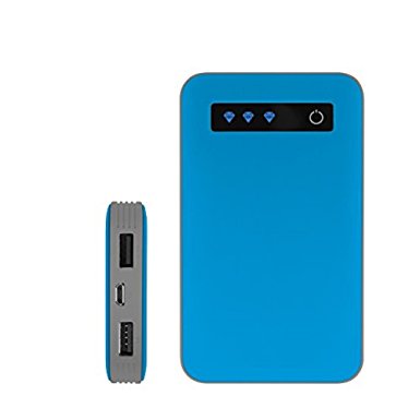 iJoy Portable Charger Ultra-Slim 10000mAh Power 10K Power Bank (Blue)