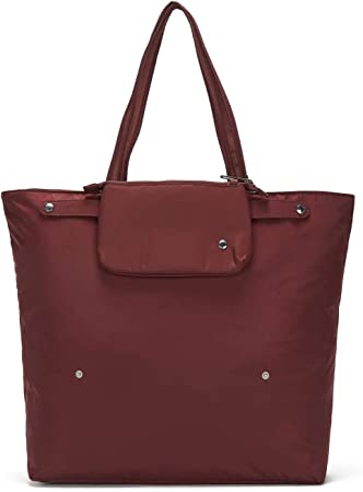 Pacsafe Citysafe CX Anti Theft Packable Horizontal Tote, Merlot