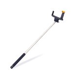 OUTAD 2-in-1 Extensible Selfie Stick with Built-in Bluetooth Controls and Adjustable Clamp