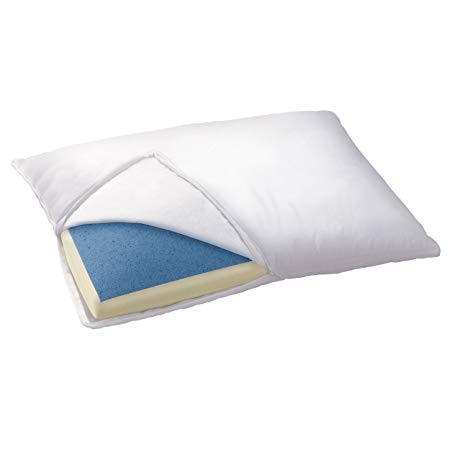 Sleep Innovations PL02740KGMC Reversible Gel Memory Foam Pillow King