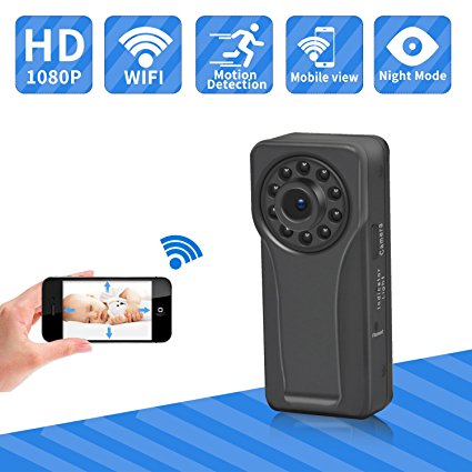 Youlanda Hidden Spy Camera, WiFi Camera Night Vision Motion Detection 1080P HD Security Monitoring For Baby Home, 170 Degree Wide View Angle, Fit for Indoor & Outdoor