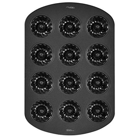 Wilton Mini Bundt Fluted Tube Cake Pan, 12-Cavity