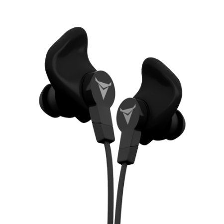 Decibullz CON-BLK Custom Molded In-Ear Headphones, Black