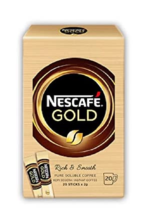 Nescafe Gold Rich & Smooth Instant Coffee Imported from Malaysia (20 sticks x 2g)