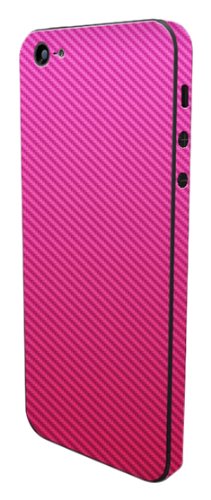 Slickwraps Carbon Series Protective Film for iPhone 5 - Pink Carbon Fiber