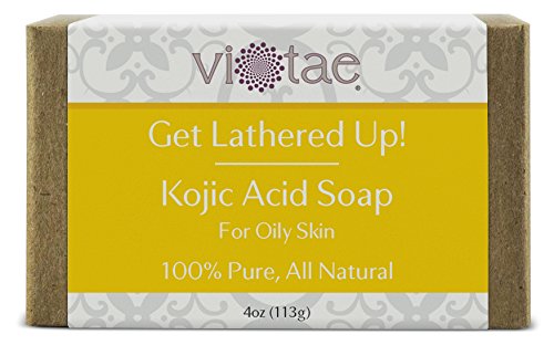 100% Pure & All-Natural Soap Bar By Vi-tae (4oz) | Handmade, Lightening Kojic Acid Soap For Men & Women With All Skin Types | Skin Rejuvenation & Detox, Deep Cleansing, Anti-Aging, Nourishing Lather