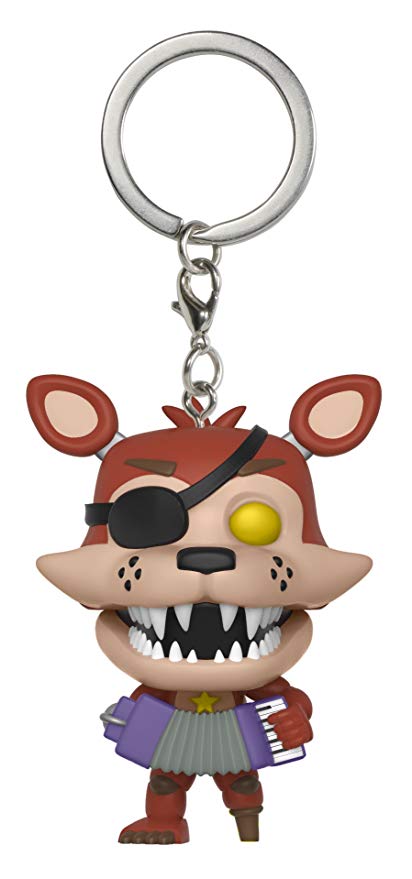 Funko Pop Keychain: Five Nights at Freddy's Pizza Simulator - Rockstar Foxy Collectible Figure, Multicolor