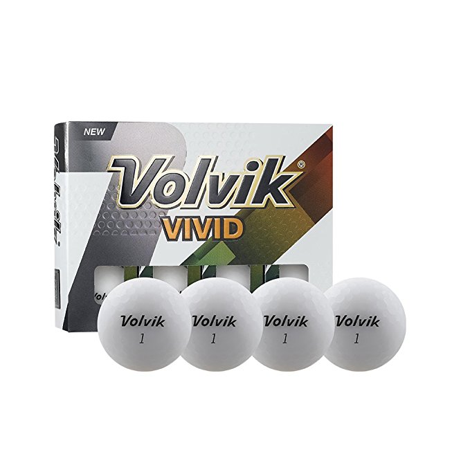 Volvik Vivid Matte Finished Colored Golf Balls (One Dozen)