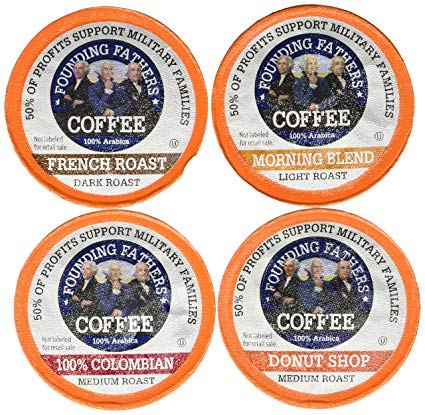 Founding Fathers Coffee Variety Pack, 80 Count