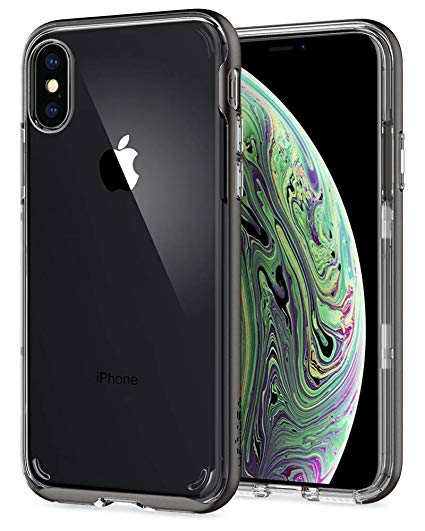 Spigen Neo Hybrid Crystal Designed for Apple iPhone Xs Case (2018) - Gunmetal