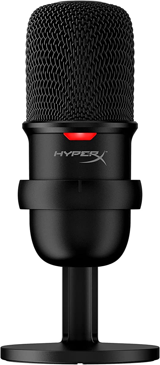 HyperX SoloCast – USB Condenser Gaming Microphone, for PC, PS4, and Mac, Tap-to-Mute Sensor, Cardioid Polar Pattern, Gaming, Streaming, Podcasts, Twitch, YouTube, Discord, Black