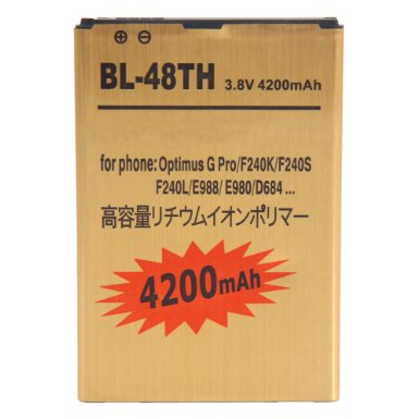 Crazy K&A 3.8v 4200mAh Rechargeable Backup Li-ion Battery for LG Optimus G PRO F240K F240S F240L E988 E980 D684 (1PCS)