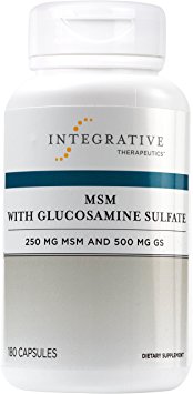 Integrative Therapeutics - MSM with Glucosamine Sulfate - Support Healthy Joint Cartilage - 250 mg MSM and 500 mg GS - 180 Capsules