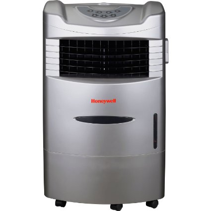 Honeywell CL201AE 42 Pt Indoor Portable Evaporative Air Cooler with Remote Control Silver