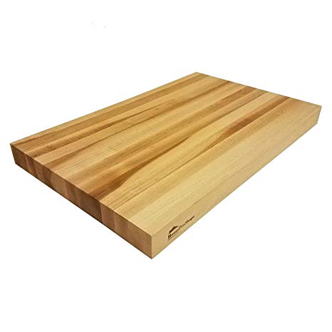 Wood Shelf Platform ONLY -1-1/2" x 12" x 19" - For Revashelf RAS-ML-HDCR Heavy Duty Mixer Lift - Maple Butcher Block - Trimmable