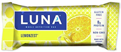 LUNA BAR - Gluten Free Snack Bars - Lemon Zest Flavor - (1.69 Ounce Snack Bar)